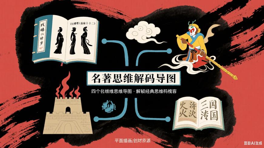 四大名著思维导图：解锁经典的思维密码