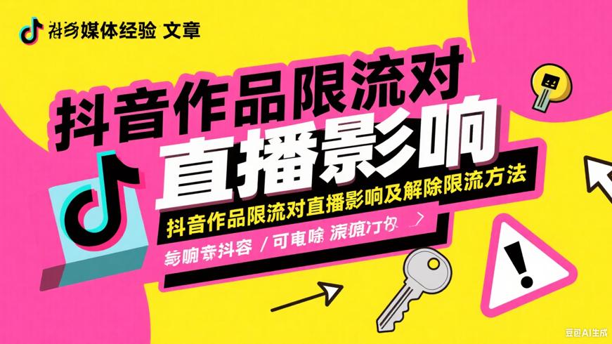 抖音作品限流对直播影响及解除限流方法