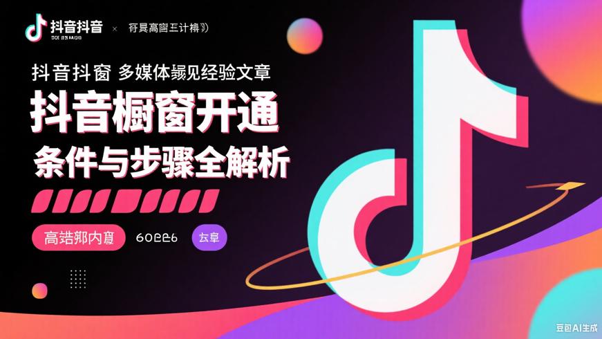 抖音橱窗开通条件与步骤全解析