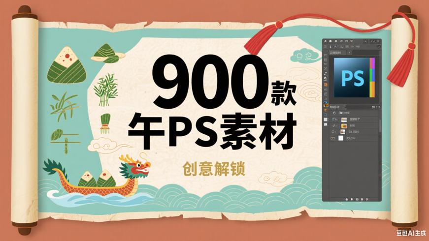 900款端午节海报PS素材：解锁多样端午创意