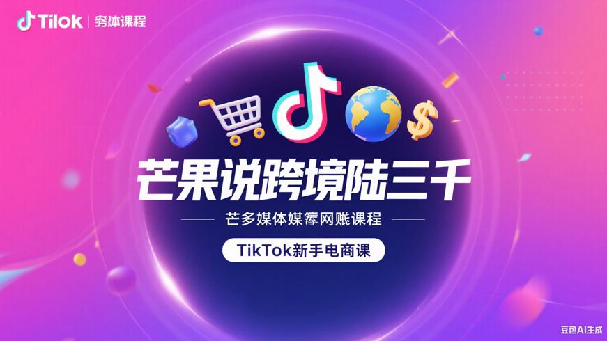 2025芒果说跨境陆三千：TikTok新手电商课