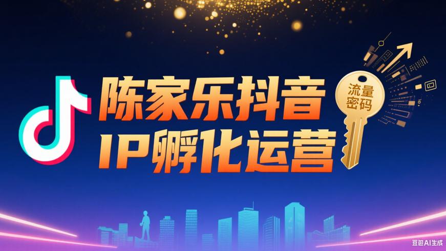 K157陈家乐抖音IP孵化运营：开启流量密码