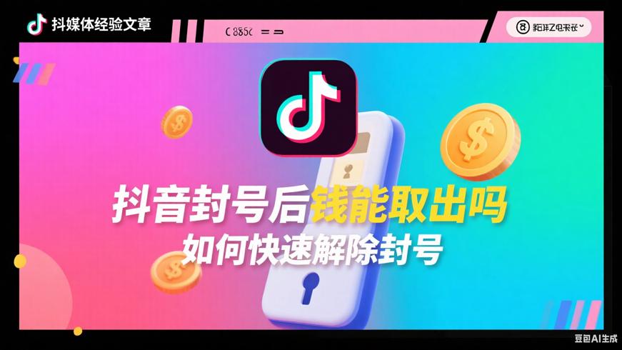 抖音封号后钱能取出吗如何快速解除封号