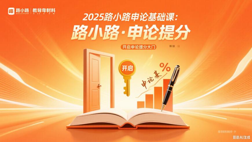 2025路小路申论基础课：开启申论提分大门