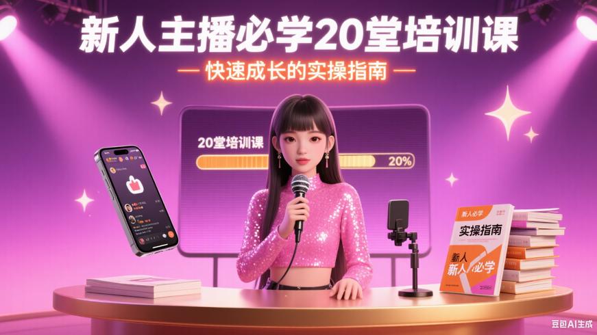 新人主播必学20堂培训课：快速成长的实操指南