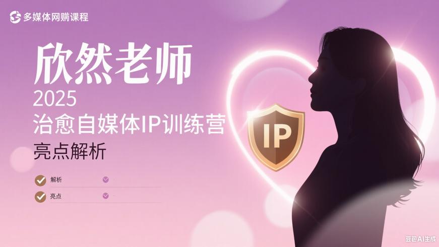 欣然老师2025治愈自媒体IP训练营亮点解析