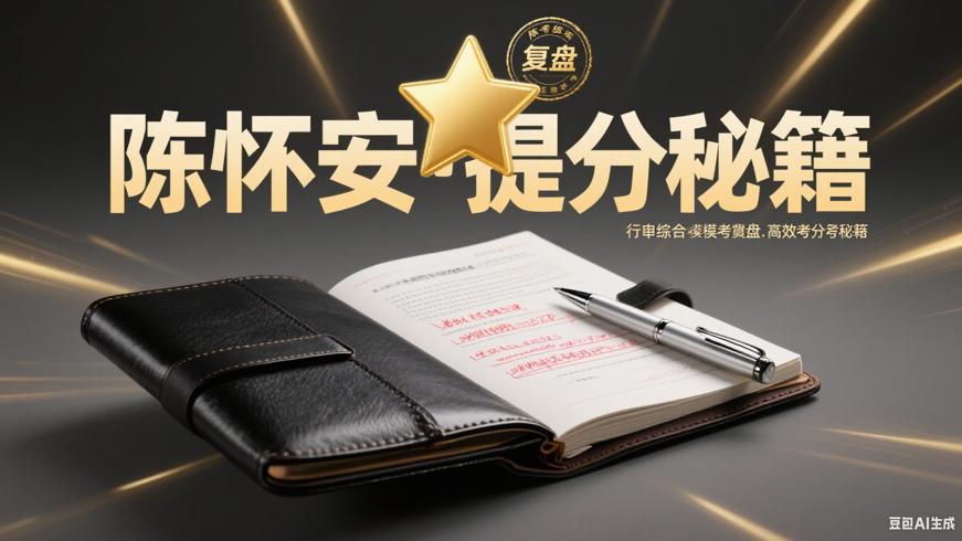 陈怀安行申综合模考复盘：高效提分秘籍