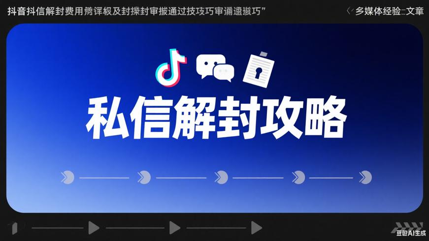抖音私信解封费用揭秘及封禁申诉通过技巧