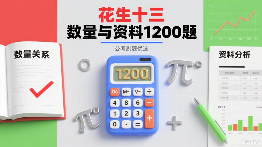 花生十三数量与资料1200题：公考刷题优选