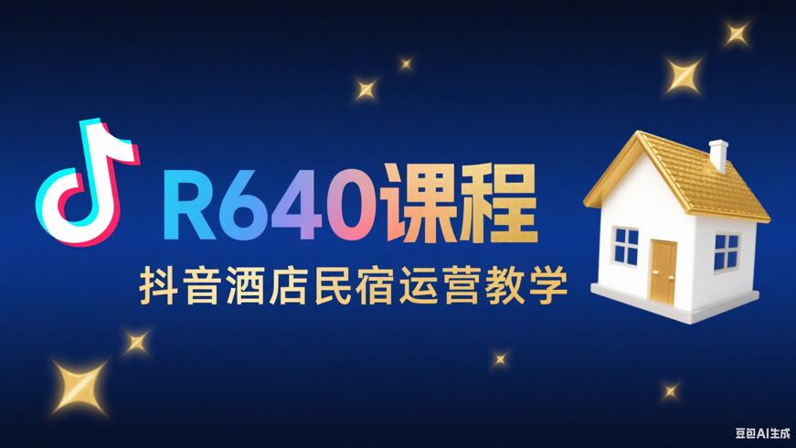 R640课程：抖音酒店民宿运营全面教学