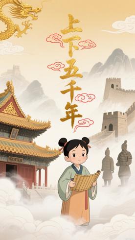 儿童动画片音频故事上下五千年精彩呈现