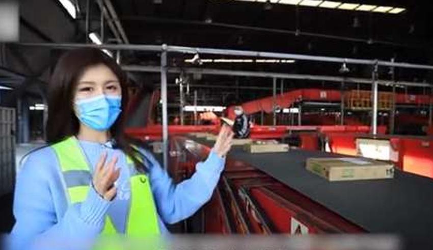 中国快递物流运作纪实全自动分拣半天内完成派送