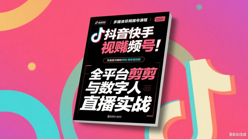抖音快手视频号：全平台剪辑与数字人直播实战