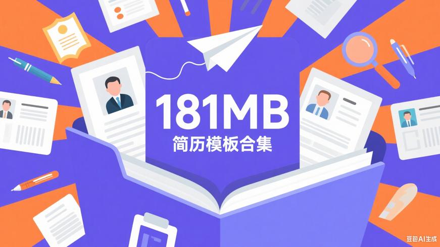 181.2MB求职简历模板合集：求职的得力助手