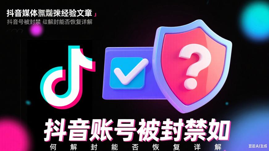 抖音账号被封禁如何解封能否恢复详解