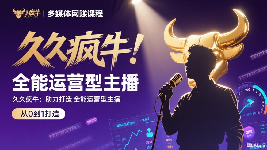 久久疯牛：助力打造全能运营型主播