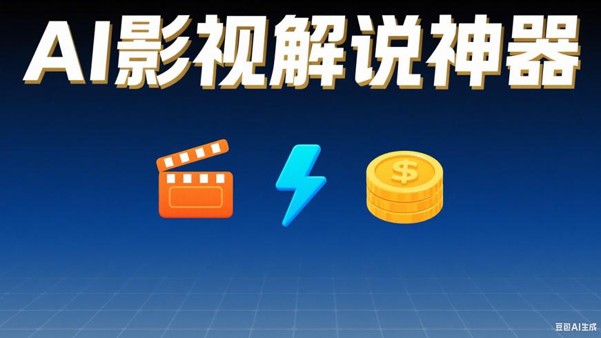 AI影视解说神器：一分钟打造爆款，多平台变现