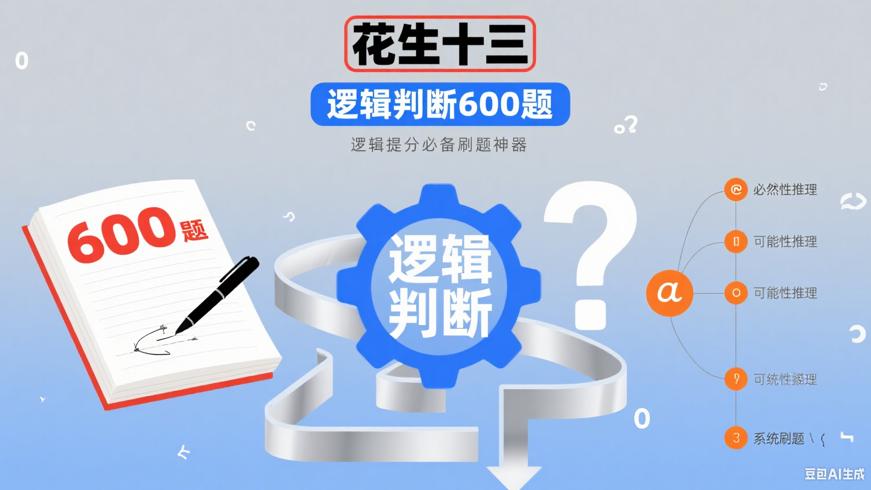 花生十三逻辑判断600题：逻辑提分必备刷题神器