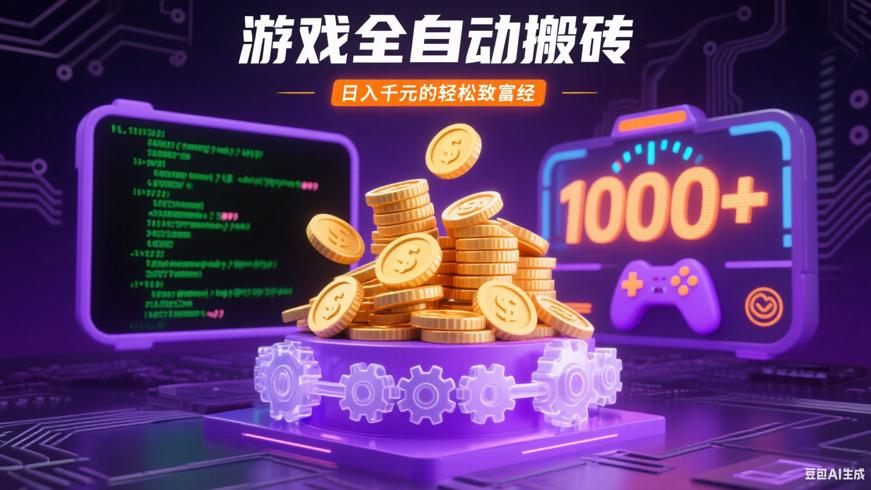 游戏全自动搬砖：日入千元的轻松致富经