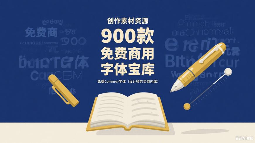 900款免费商用字体：设计师的灵感宝库