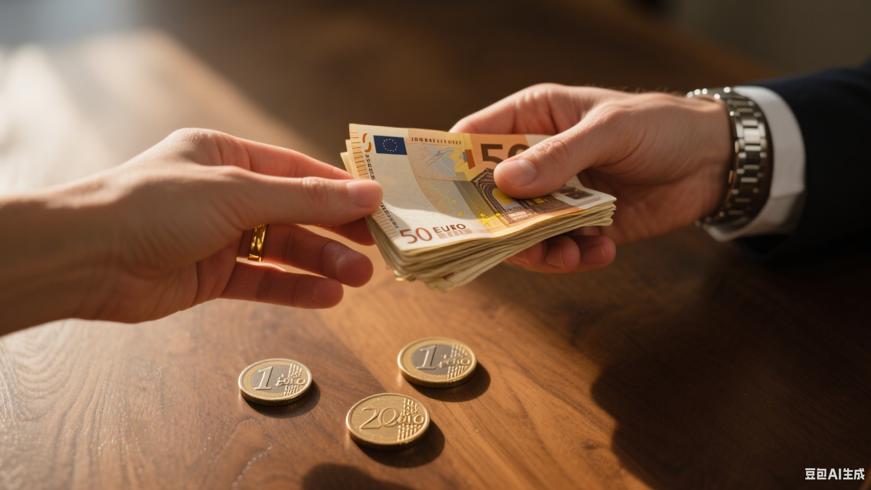 金钱交易手部动作高清视频素材文案