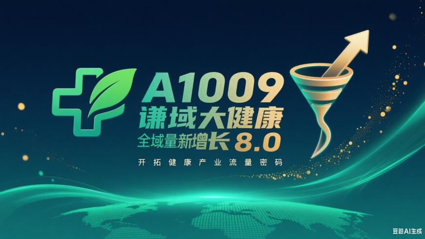 A1009谦域大健康全域流量新增长8.0：开拓健康产业流量密码