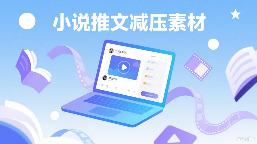 475.9GB小说推文减压视频素材：创作神器