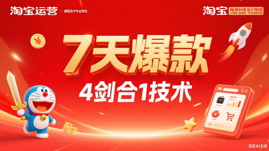 J666.叮当会淘宝：7天打造爆款的4剑合1技术