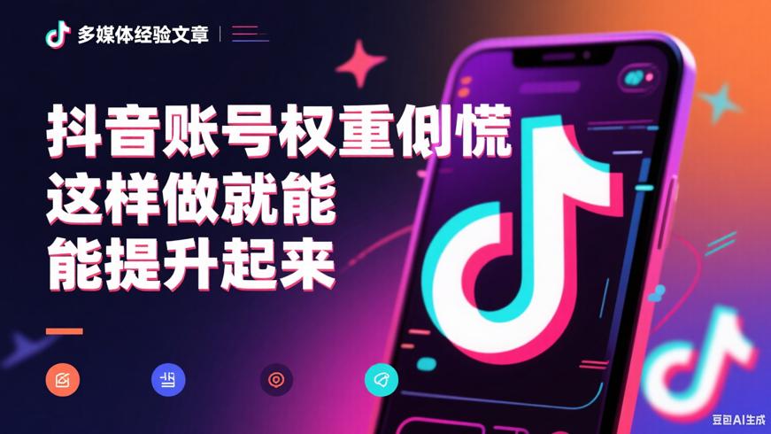 抖音账号权重低别慌 这样做就能提升起来