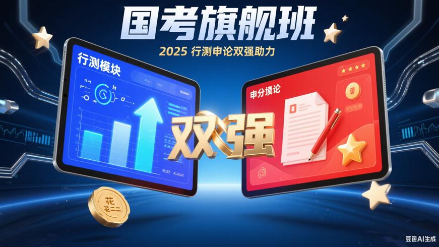 2025花生十三国考旗舰班：行测申论双强助力