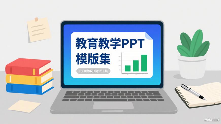 1500套教育教学类PPT模版：教资考试实用工具