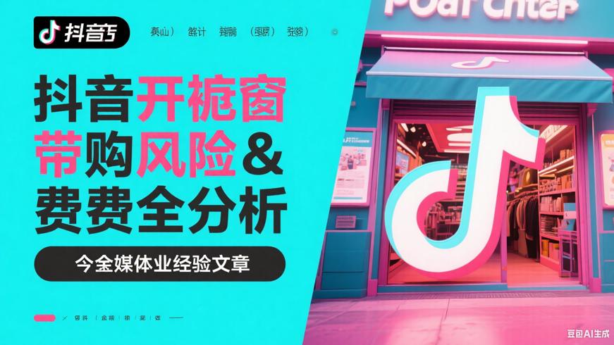 抖音开橱窗带货风险与费用全剖析