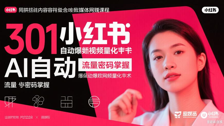 301小红书AI全自动爆款视频量产术：流量密码掌握