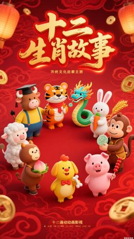 《十二生肖故事动画片》：传统文化趣味启蒙