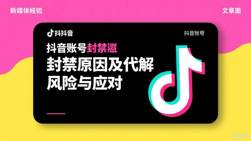 抖音账号封禁原因及代解风险与应对