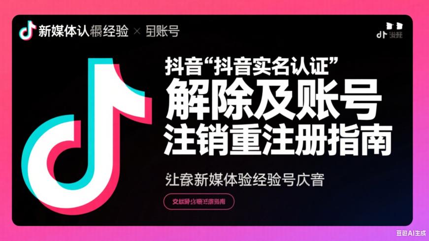 抖音实名认证解除及账号注销重注册指南