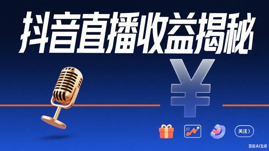 抖音直播的收益来源揭秘主播如何赚钱