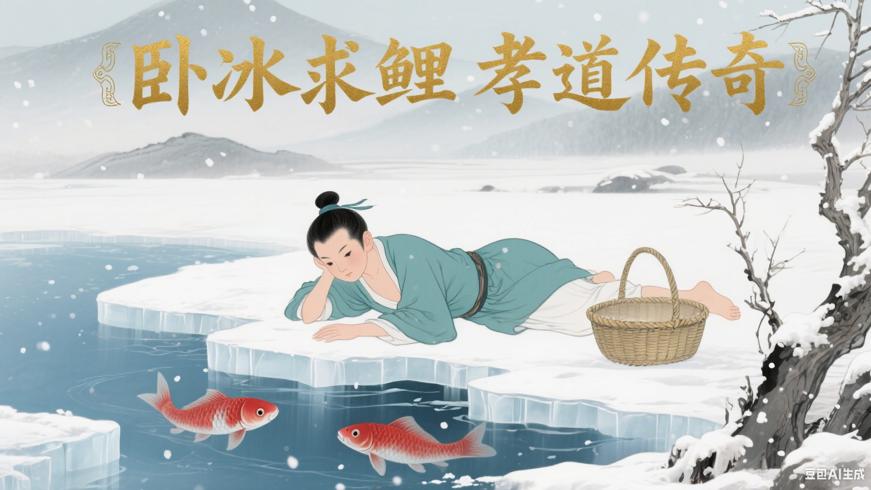 卧冰求鲤：千年传承的孝道传奇故事