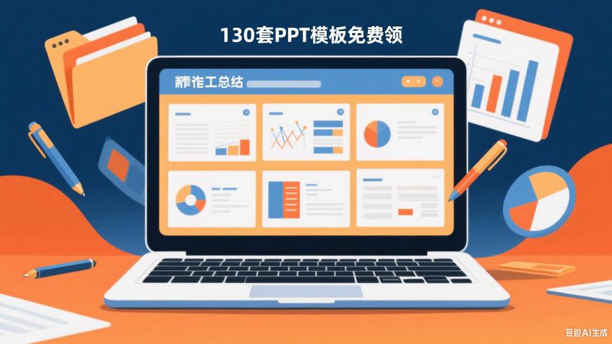 130套工作总结PPT模板：免费助力汇报出彩