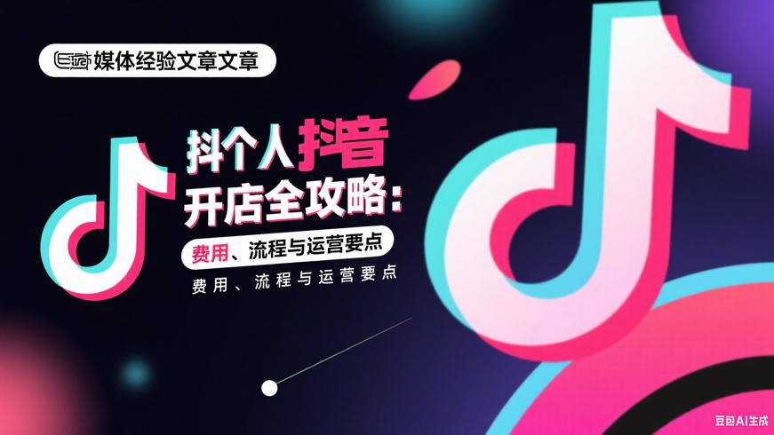 抖音个人开店全攻略：费用、流程与运营要点
