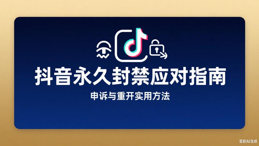 抖音账号永久封禁应对指南申诉与重开实用方法