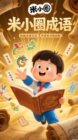《米小圈成语故事》：动画演绎成语，开启知识宝库