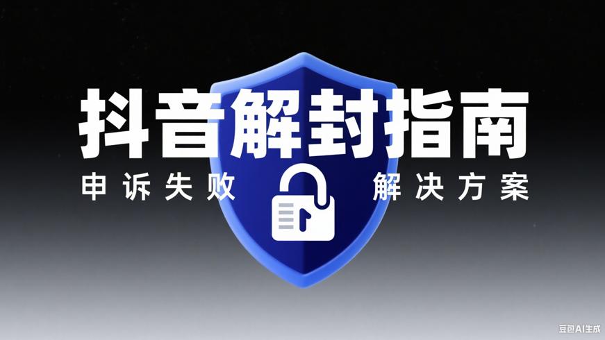 抖音账号申诉失败后如何解封及申诉理由撰写指南