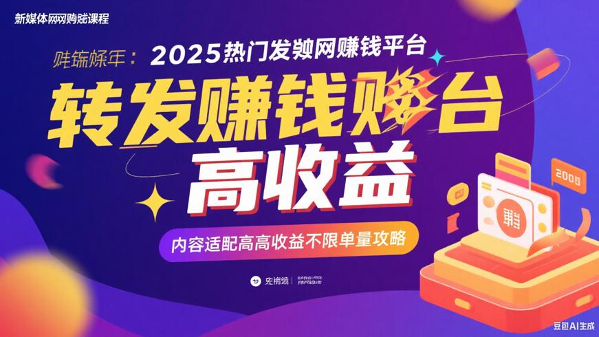 2025热门转发赚钱平台：高收益不限单量攻略