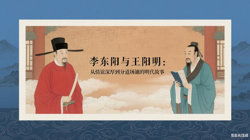 李东阳与王阳明：从情谊深厚到分道扬镳的明代故事
