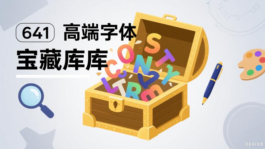 641种高端字体：构建个性化字体宝藏库