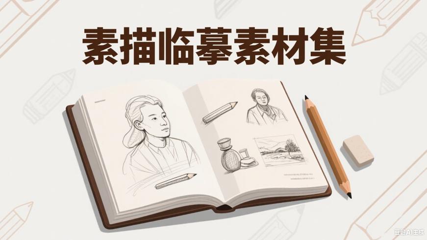 351.8MB素描临摹素材：绘画提升的得力助手