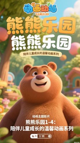 熊熊乐园1-4：陪伴儿童成长的温馨动画系列