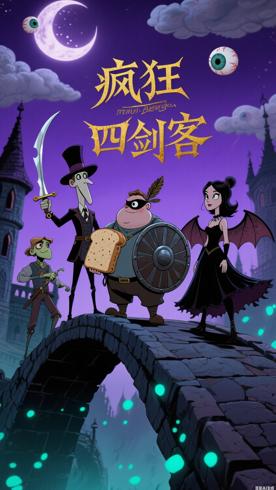 《疯狂四剑客》：荒诞奇幻中的友情冒险之旅