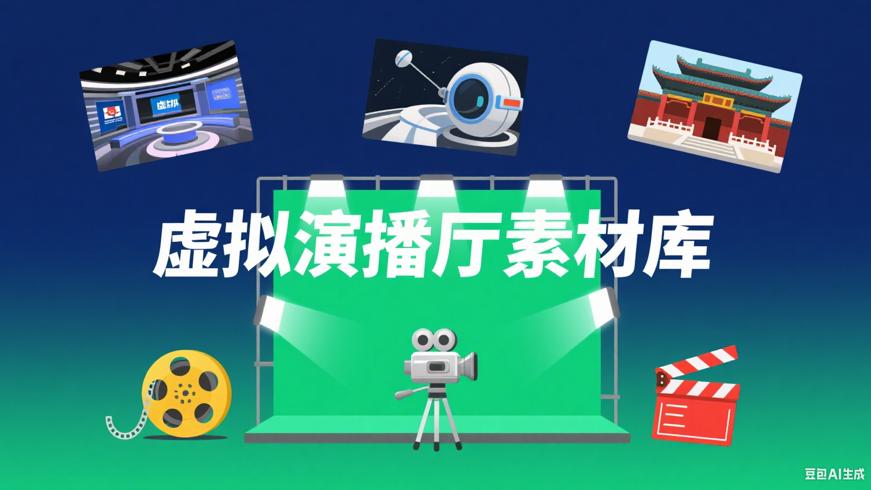 虚拟演播厅绿幕素材合集：影视创作全能素材库